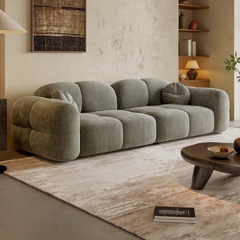 Versatile Black/Light Gray/Sage Standard Sofa/Loveseat with Arm and Concealed Support