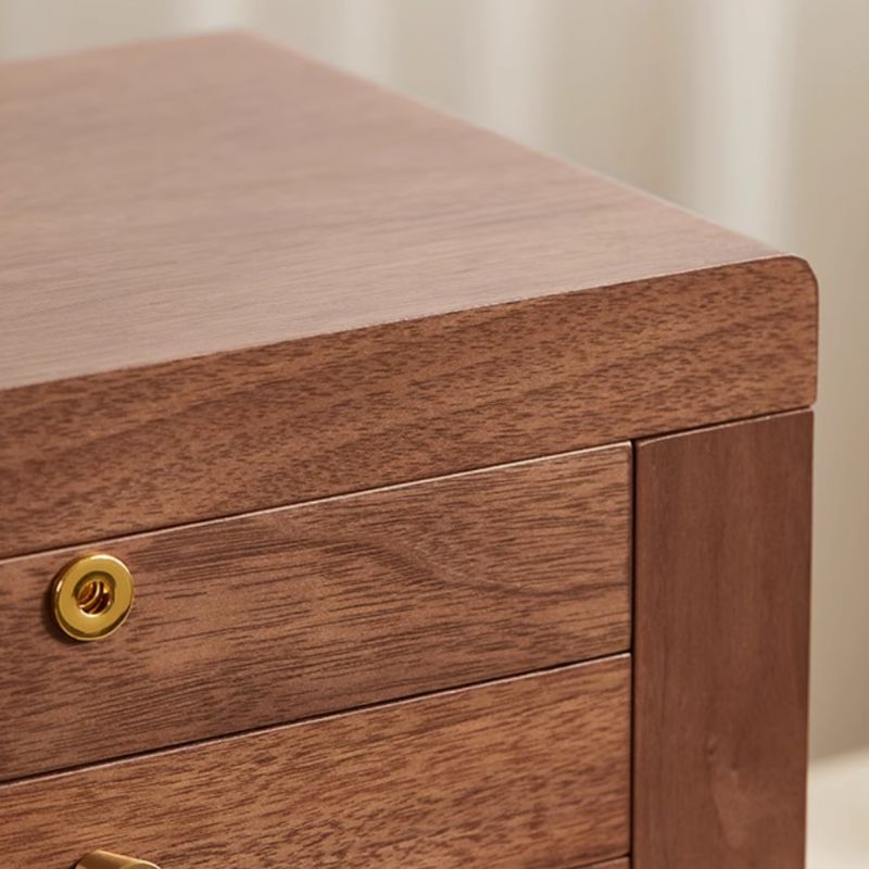 Sepia Modern & Contemporary Jewelry Armoire in Solid+Engineered Wood with Solid Color Drawers