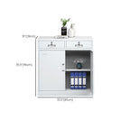 Base Cabinet/Office Console Cabinet with Stockroom Storage, Assembled and Safe, Featuring 2-Wide/1-Wide/3-Wide Compartments