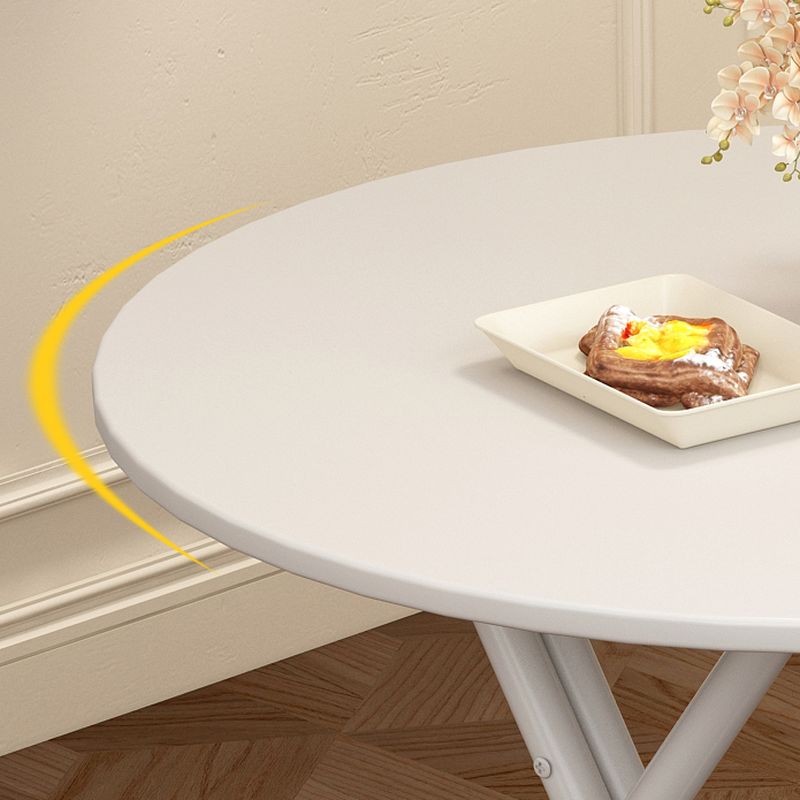 Laminate Dining Table with Crossed Legs, Foldable Square Top for 2-seater, Anti-Fouling