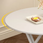 Laminate Dining Table with Crossed Legs, Foldable Square Top for 2-seater, Anti-Fouling