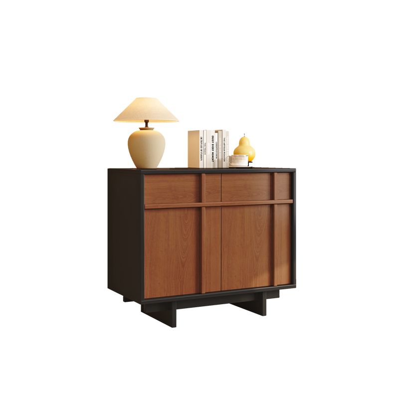 Trendy Wardrobe Chest Of Drawers with 2 Cabinets and 2 Interior Shelves