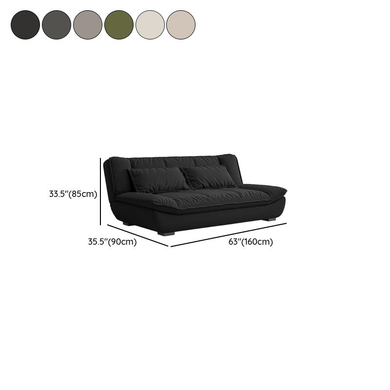 Simplistic Scratch-defiant Futon Fold Out Bed with Pillow Back Loveseat and Pillow in King/Queen/Full Size