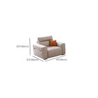 Off-White Standard/Single Sofa with Armrest and 3/1 Pillows for Drawing Room