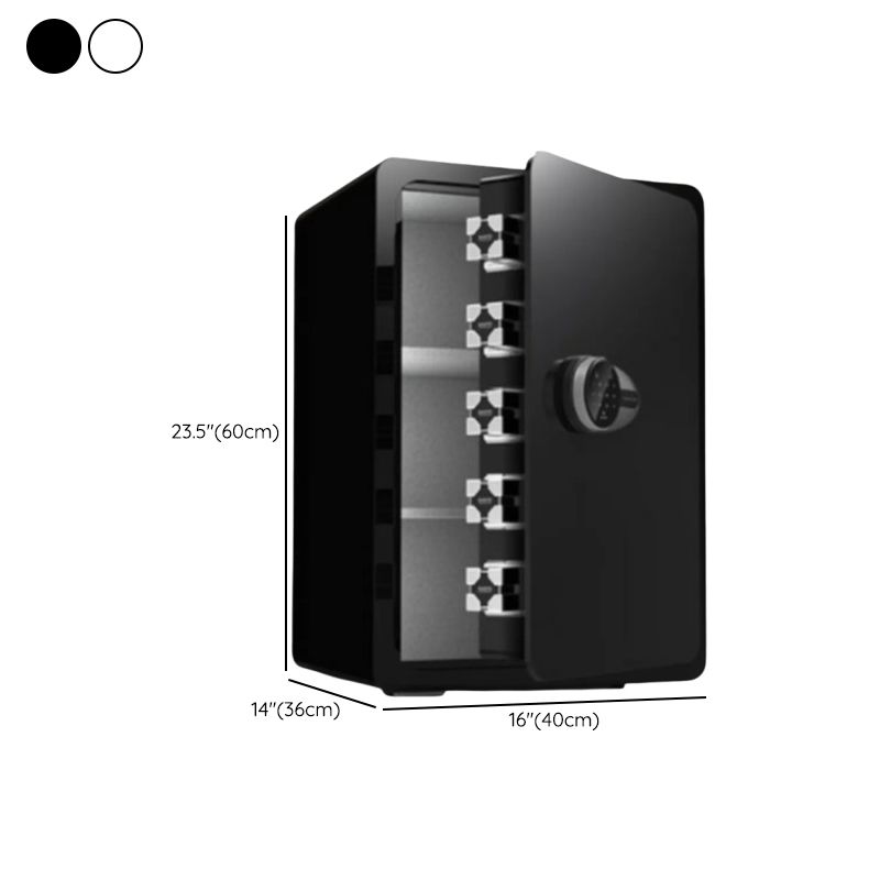 Steel Security Safe with Battery, Pry Resistant, Lockable, and Shelves Included