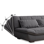Simplistic Scratch-defiant Futon Fold Out Bed with Pillow Back Loveseat and Pillow in King/Queen/Full Size