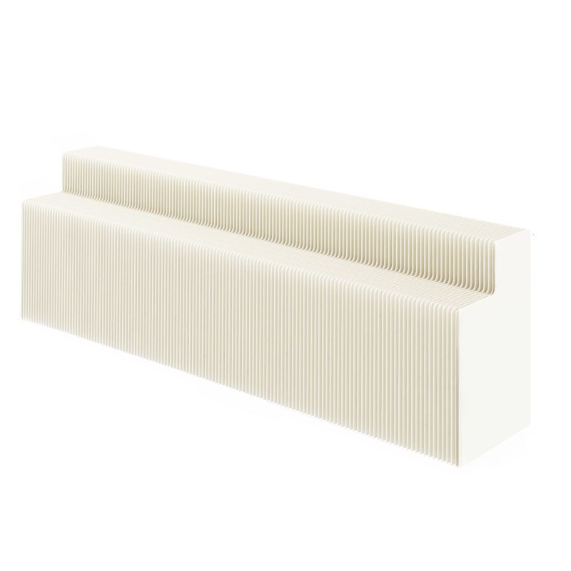50 in & above L x 20 to 29 in/Up to 19 in W x 30 to 39 in/40 in & above/20 to 29 in H White Rectangular Unfinished Folding Display Table in Paper