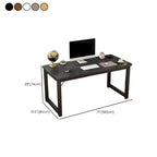 Casual Adjustable Writing Desk with Scratch-proof Sleigh Base in Ink/Light Gray/Sepia, Unattached Installation and Caster Options