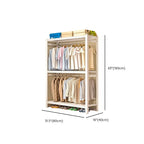 Chalk Contemporary Coat Rack with Receptacle Storage, 3 Shelves, and Steel Frame