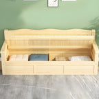 Gray Cotton and Linen Modern Sofa with Storage and Foam Cushioning