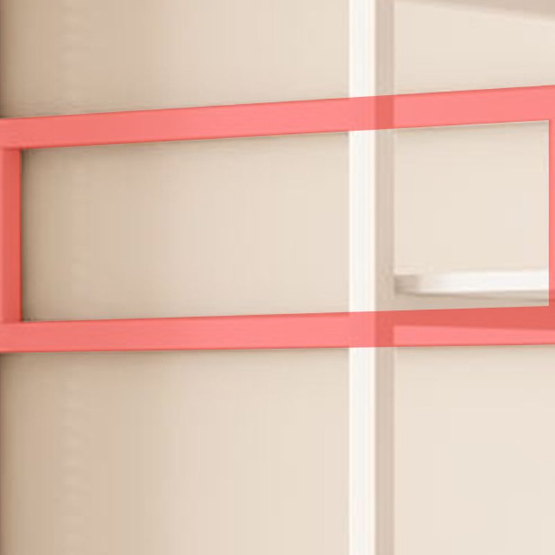 Chalk Simplistic Hall Rack with Repository and Steel Frame