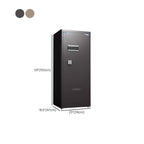 Steel Security Safe with Battery, Pry Resistant Durability, Lockable, Keys, Interior, and Shelves