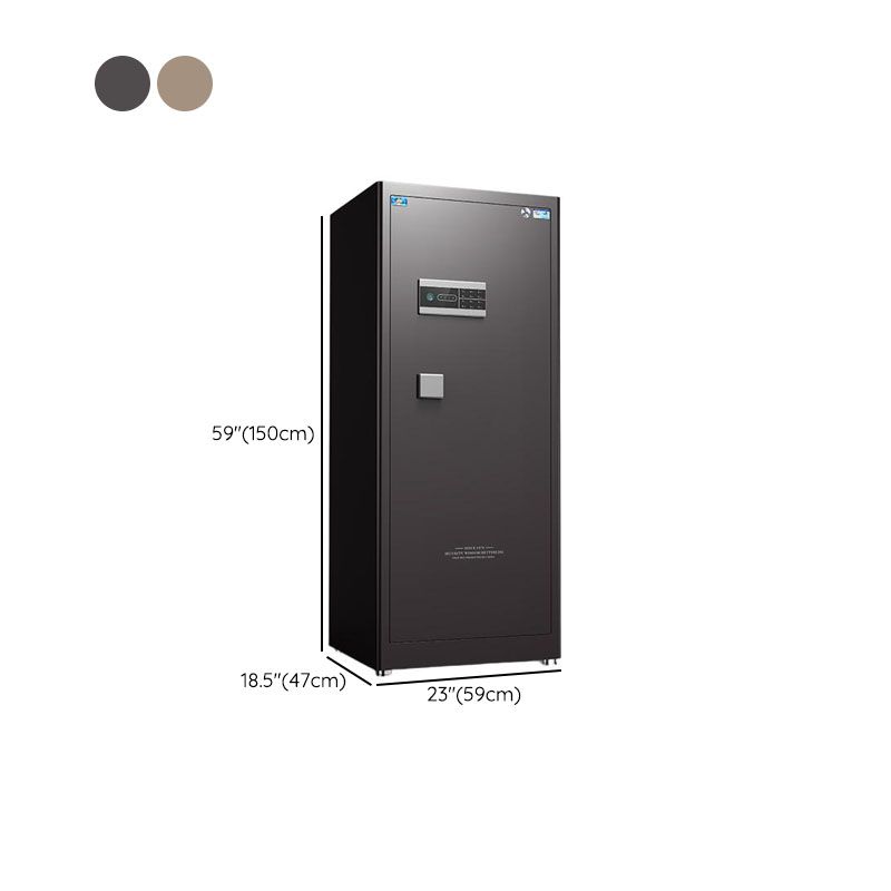 Steel Security Safe with Battery, Pry Resistant Durability, Lockable, Keys, Interior, and Shelves