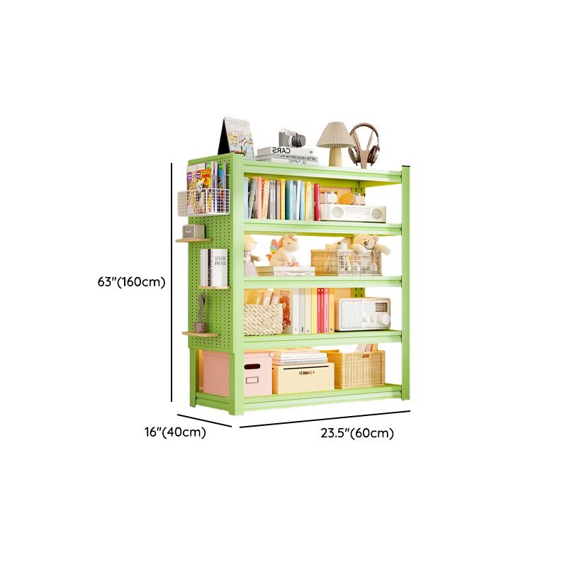 Olive Green Simplistic Wire Warehouse Storage Rack with Alterable Shelf and Standing Installation