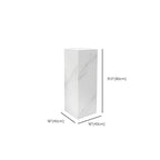 Up to 19 in L x 30 to 39 in/20 to 29 in H Square Marble Stone Unfinished Display Table