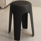 Synthetic Material Backless Stool with Upholstered Seat