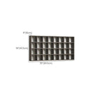 Pecan Floating Mount Accent Cabinet with Visible Storage, Wall Cabinet, and Fitted Assembly