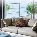 Modern Solid Color Scratch-defiant Standard Sofa/Loveseat/Single Sofa in Grey for 4/3/2-seater