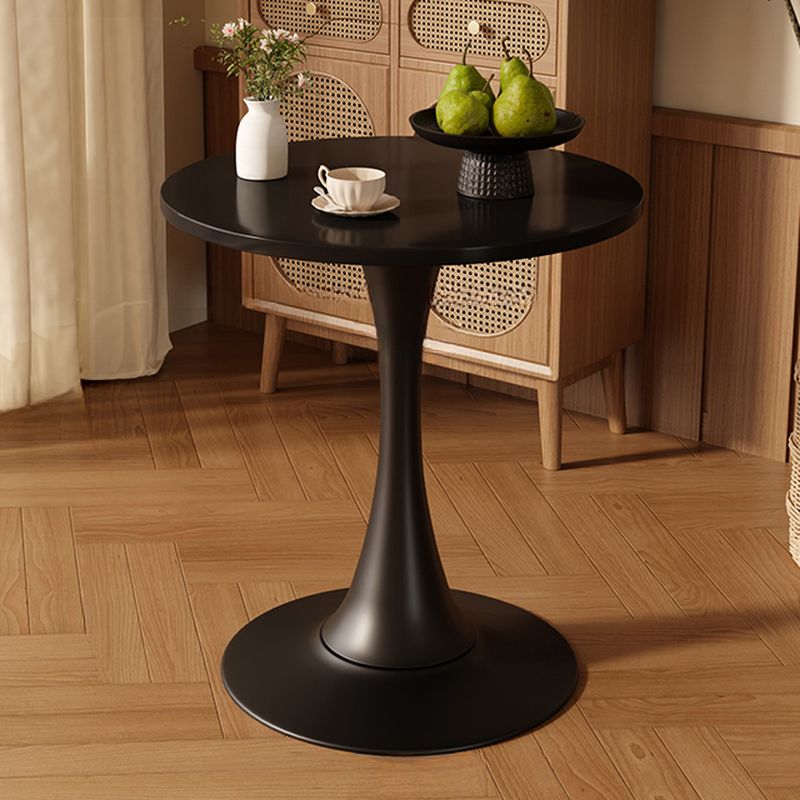 Laminate Dining Table with Pedestal Base, Scratch-repellent for 2-seater/4-seater