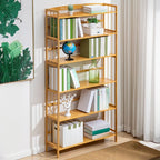 Natural Color Vertical Rack Storage with 5-Shelf/4 Shelves/6 Shelves and Open Back