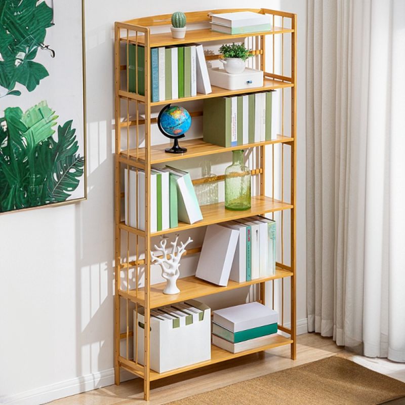Natural Color Vertical Rack Storage with 5-Shelf/4 Shelves/6 Shelves and Open Back