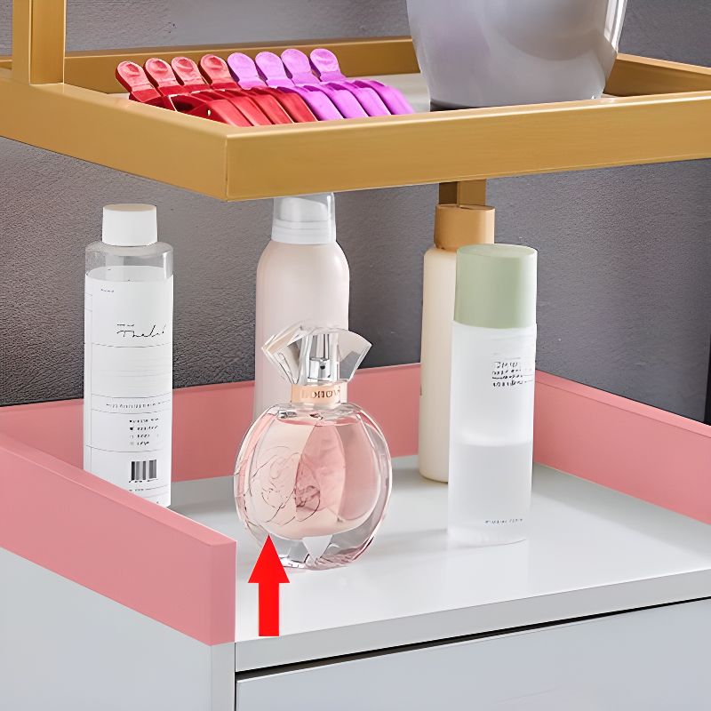 Alloy Equipment Cart with Casters and 1 Shelf/2 Tiers for Adult