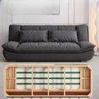 Simplistic Scratch-defiant Futon Fold Out Bed with Pillow Back Loveseat and Pillow in King/Queen/Full Size