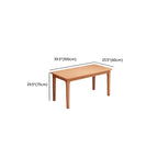 Modern Rectangular Beech Writing Table with Drawers in Unfinished Color