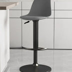 Simple Scarlet/Yellow/Dark Green Rawhide Bucket Bar Stools with Adaptable Height, Rotating Back