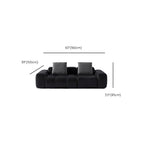 Tear Resistant Standard Sofa/Loveseat/Single Sofa in Midnight Black Genuine Leather
