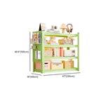 Olive Green Simplistic Wire Warehouse Storage Rack with Alterable Shelf and Standing Installation
