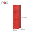 Compact Steel Filing Cabinet with Soft Close Drawers & Casters