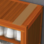 Wenge Brown Bamboo Dustproof Shoe Console 10 Tiers/8-tier/6 Tiers