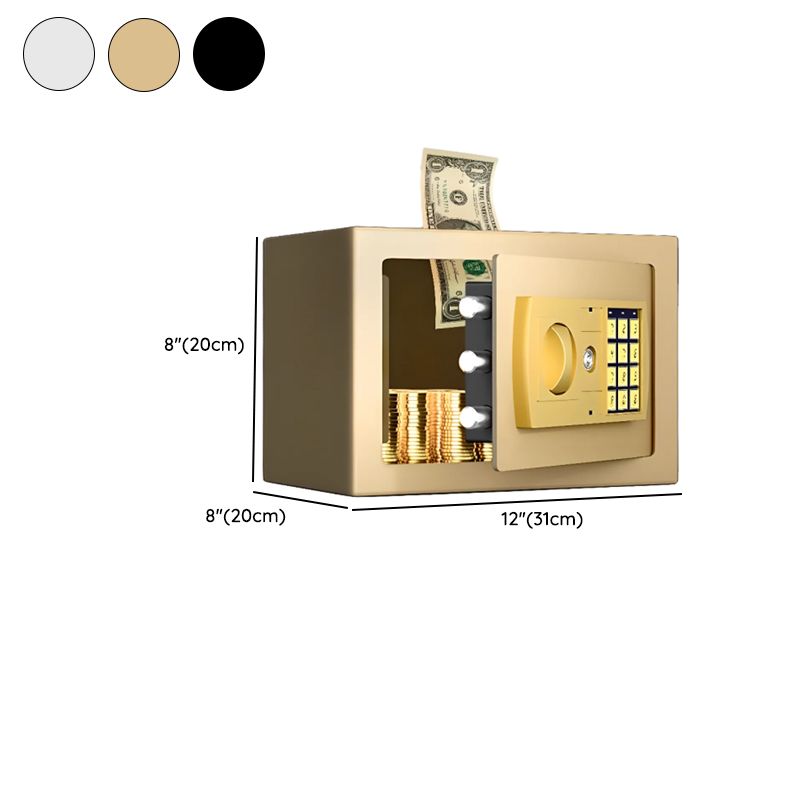 Steel Security Safe with Battery, Pry Resistant, Lockable with Keys and Interior Lining