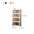 Bambusa Flooring Curio Cabinet with Stockroom, 4 Cabinets/3 Cabinets/2 Cabinets, 4 Shelves/3 Shelves/2 Shelves, 4 Doors/3 Doors/2 Doors