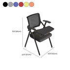 Multipurpose Chair with Exposed Back and Handrail, Foldable Coal Metal Frame, 1 Chair for Tile Flooring