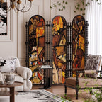 Ink Opaque Fold-up Screen Divider with Double Sided Print and Independent Design