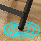 Laminate Dining Table with Crossed Legs, Scratch-repellent, Foldable, 2-seater