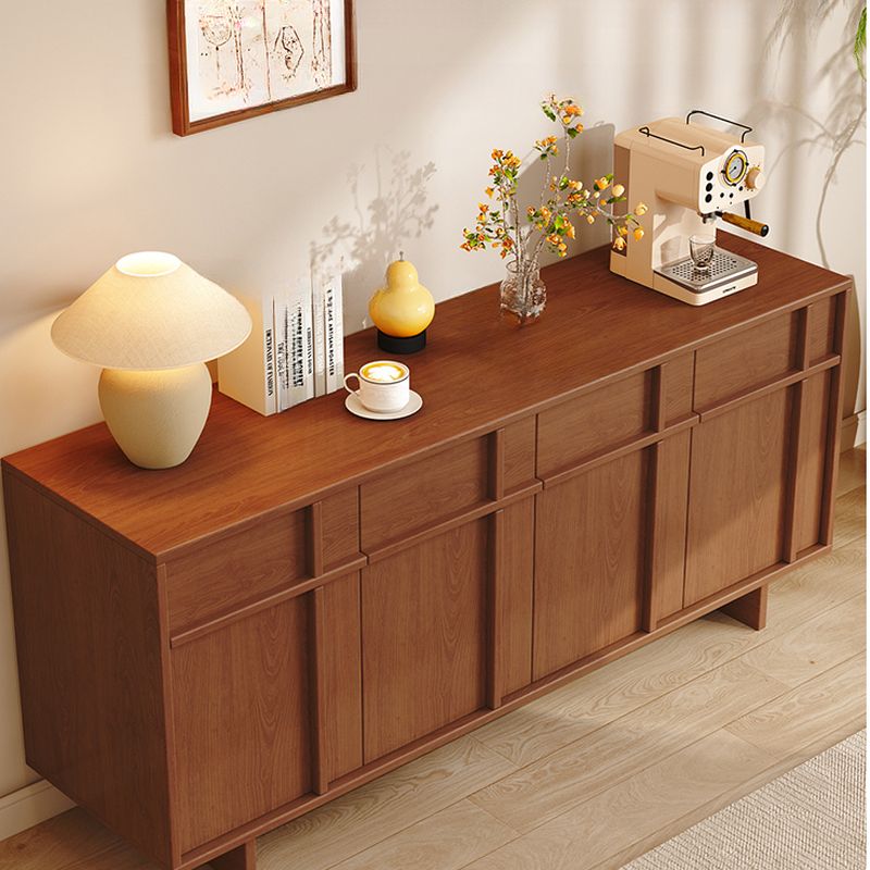 Trendy Wardrobe Chest Of Drawers with 2 Cabinets and 2 Interior Shelves