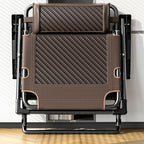 Casual Alloy Non Rocking Base Black/Cocoa/Lime Green Solid Color Recliner with Independent Foot Movement and Locking Back Angle