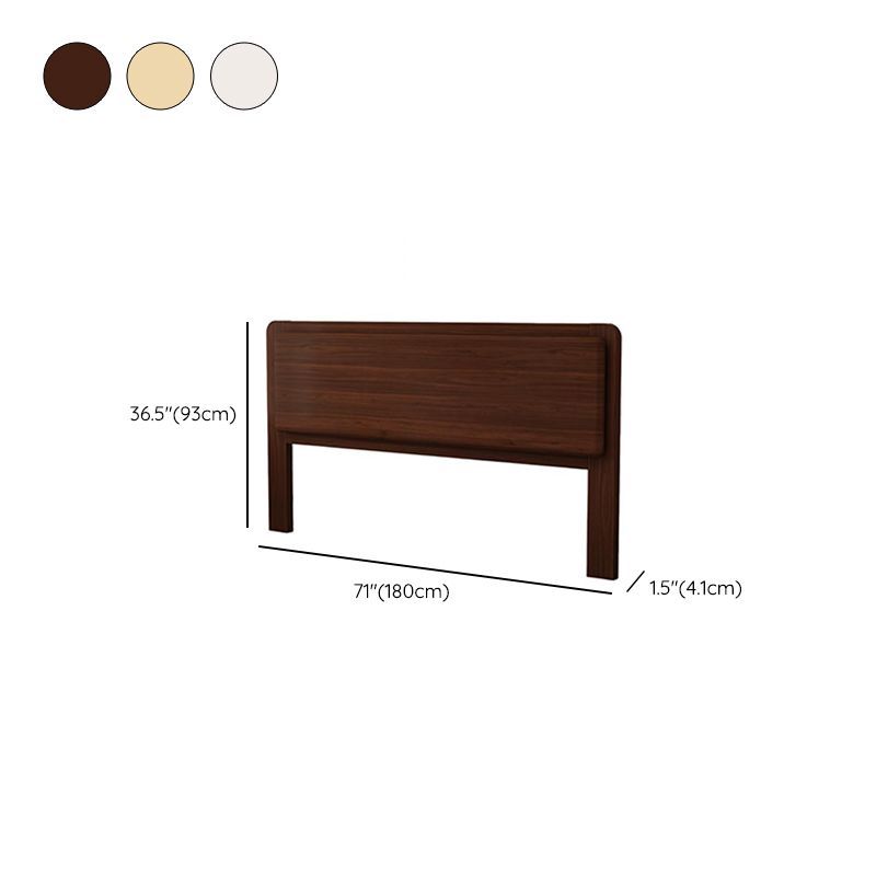 Trendy Panel Headboard in Natural Wood with No Distressing, Rectangle Shape for King/Queen/Full Bed, Free-standing with Standard Height