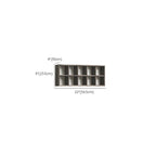 Pecan Floating Mount Accent Cabinet with Visible Storage, Wall Cabinet, and Fitted Assembly