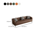 Drawing Room Standard Sofa in Pu Leather with Dark Gray/Sage/Amber Color and Armrest