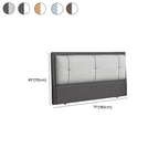 Trendy No Distressing Panel Headboard in Natural Wood, Rectangle Shape for Queen/Full Bed, Sponge Upholstery Fill, Standard Height