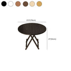 Laminate Dining Table with Crossed Legs, Scratch-repellent, Foldable, 2-seater