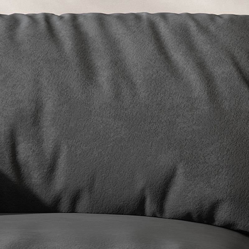 Contemporary Modern Water Resistant Cream/Sepia/Gray Solid Color Floor Sofa with 2 Pillows for 4/for 3
