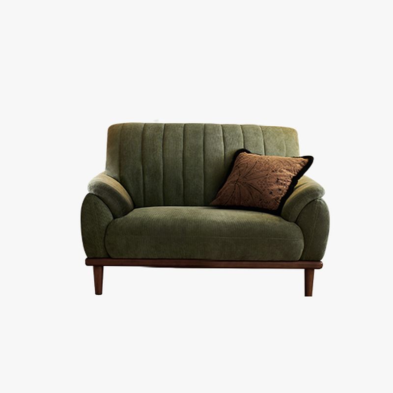 Modern Solid Color Scratch-defiant Standard Sofa in Emerald Green, Seats 2/1-seater with 1 Pillow