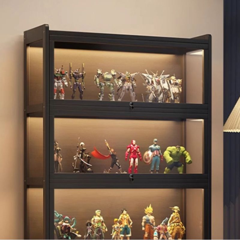 Cubitac Curio Cabinet with Locker Storage, Safe Cabinet Locking, Independent and Encased Design