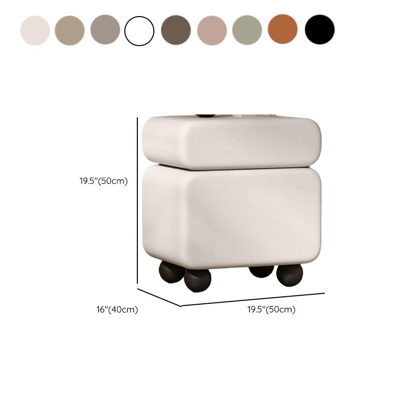 Modish Nightstand With Drawer Organization Featuring 1 Drawer, 1 Cabinet, Right Orientation, and Lumber Countertop