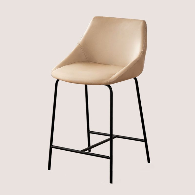 Casual Rawhide Bar Stools in Jade Green/Caramel/Cream with Back, Arms, Pail Seat, and Leg Rest
